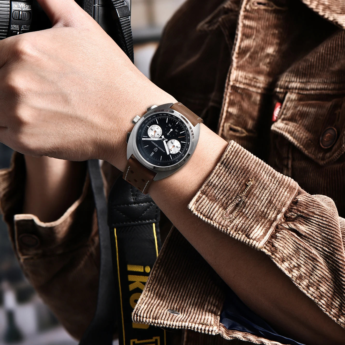 Pagani Design PD-1782 — Turtle Back Chronograph, Racing Style Strap, Sapphire, 100M Water Resistant [Colour Options]