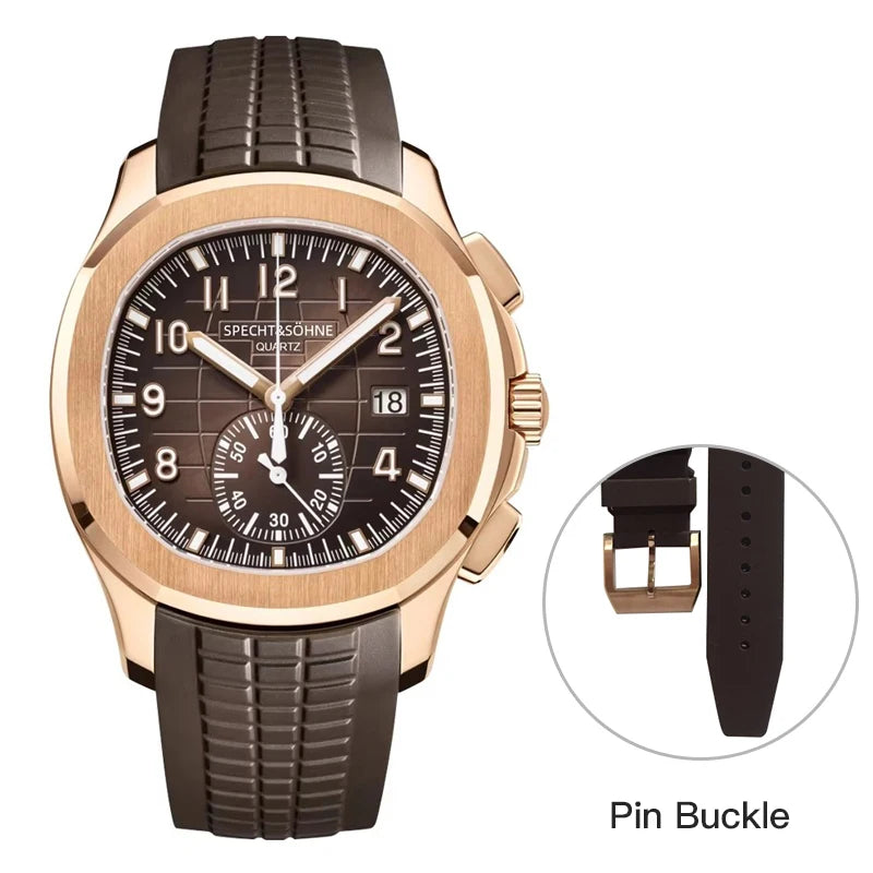 Specht & Söhne New Classic Sports Watch — Chronograph-Style Dial, 50M Waterproof [Multiple Colour Choices]