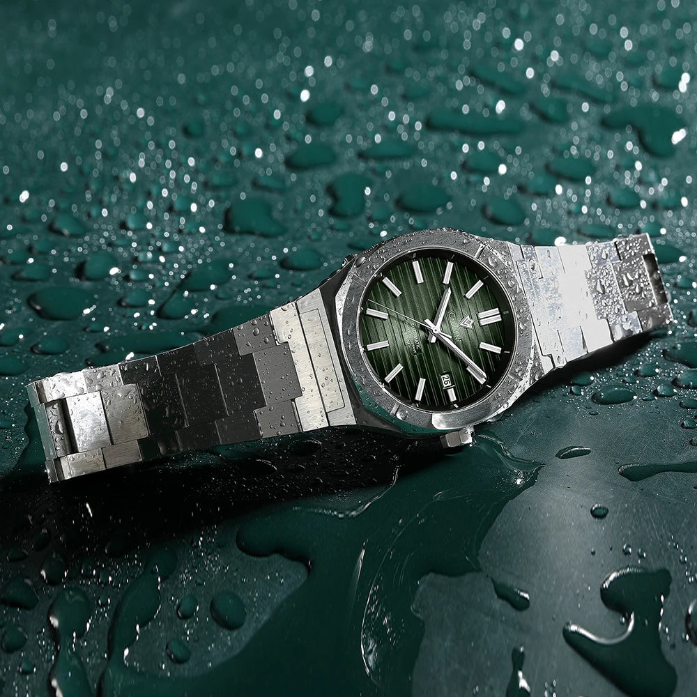Cadisen C8200 — German-Designed Automatic Watch, Octagonal Case, Genuine Miyota Movement, Sapphire Crystal