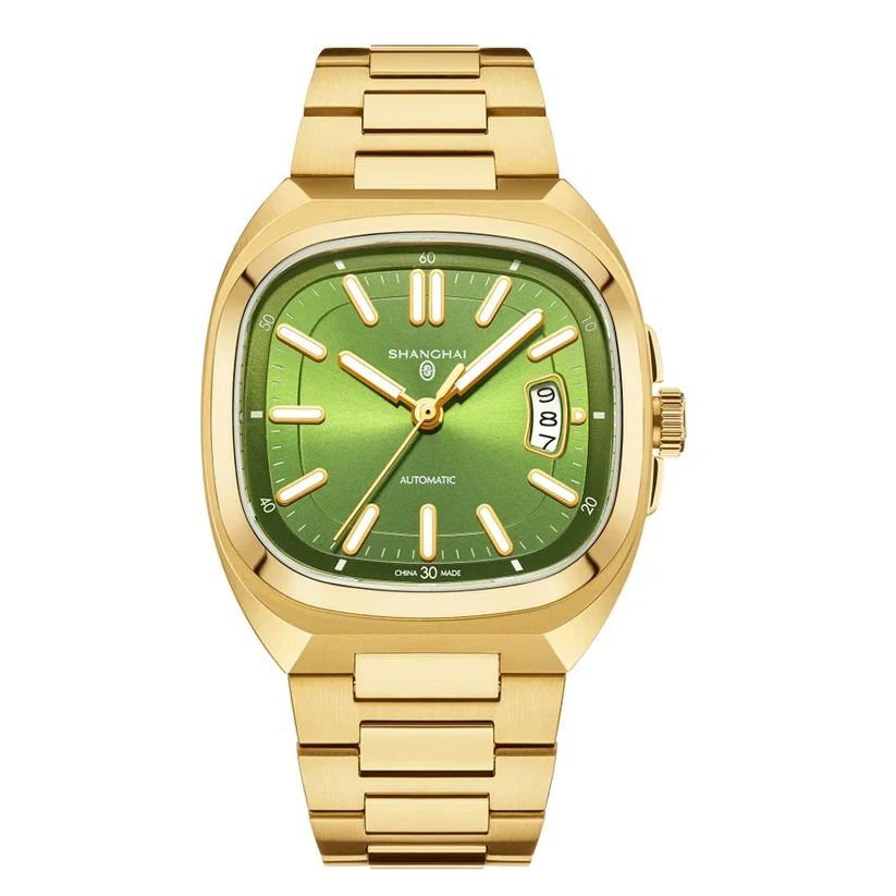 Shanghai SH018 — Vintage Square Case, One of the Best-Looking Automatics on the Market, Sapphire Crystal [Multiple Colour Options]