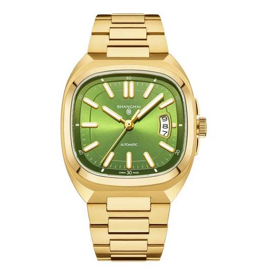 Shanghai SH018 — Vintage Square Case, One of the Best-Looking Automatics on the Market, Sapphire Crystal [Multiple Colour Options]