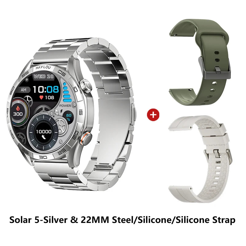 Men's AMOLED Smart Watch — Voice Calling, IP68 Waterproof, 15-Day Battery [Multiple Strap & Colour Options]