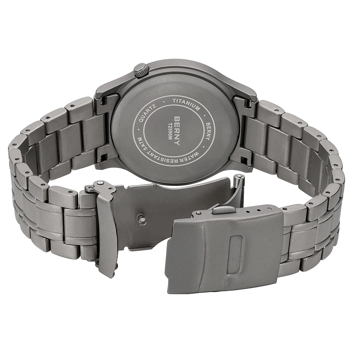 Featherlight BERNY Full Titanium Field Watch — Quartz, Sweeping Seconds Hand, Sapphire Crystal