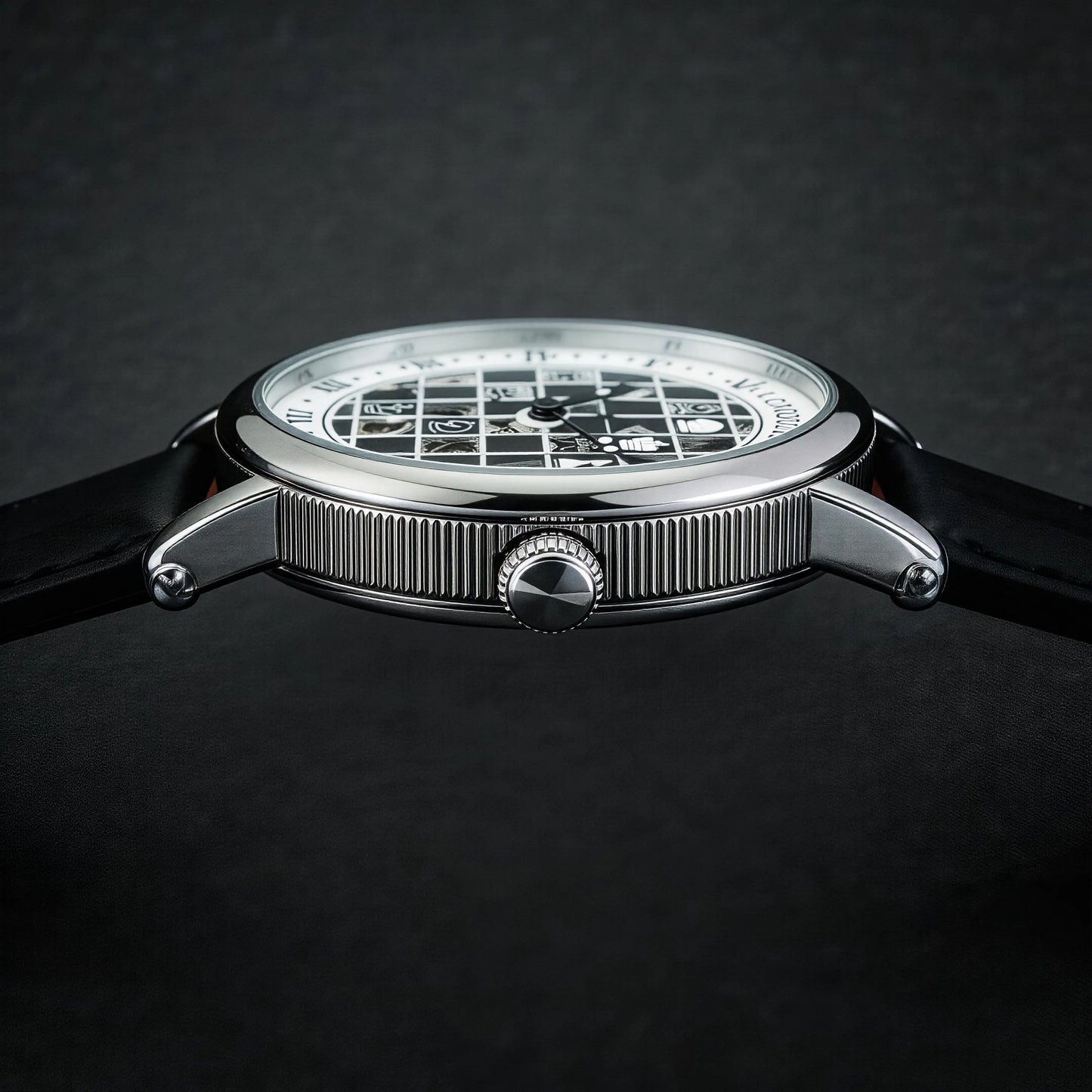 Check, Mate — Bold Chess Board Skeleton Automatic Watch [Colour / Dial Option]