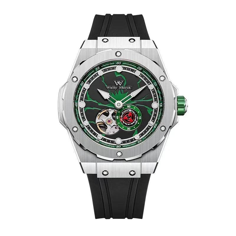 WM Watch Automatic Miyota 8215 — Japanese Automatic Movement, Stainless Steel Case & Leather Band, Sapphire Crystal, 100m Water Resistance, Limited Edition {Colour & Strap Choices]