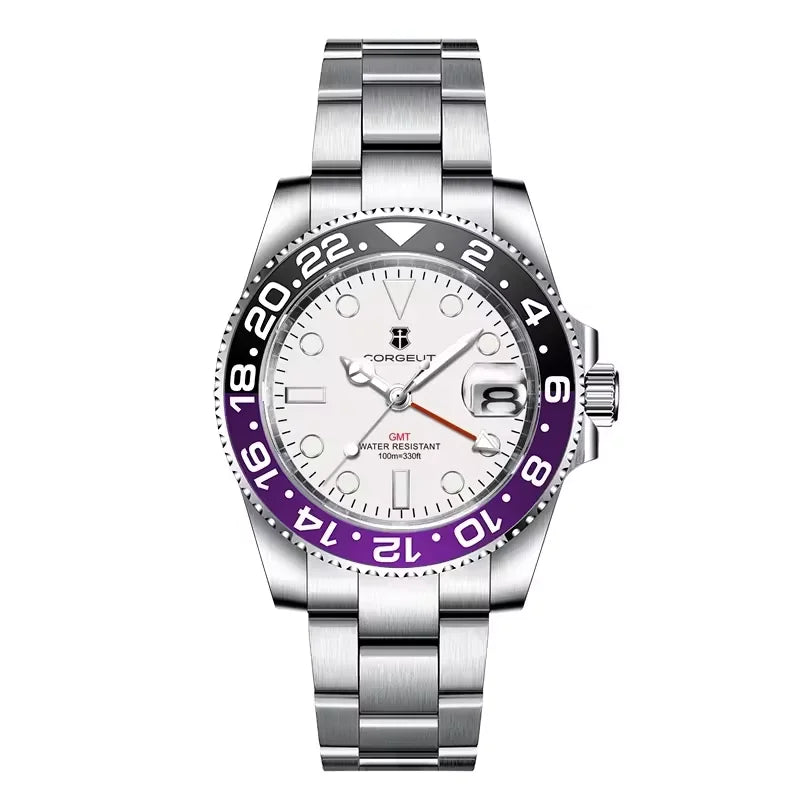 Corgeut GMT Quartz Diver Watch — Iconic Dive Watch Looks, Ceramic Bezel, Unbeatable Value [Multiple Strap & Colour Options]
