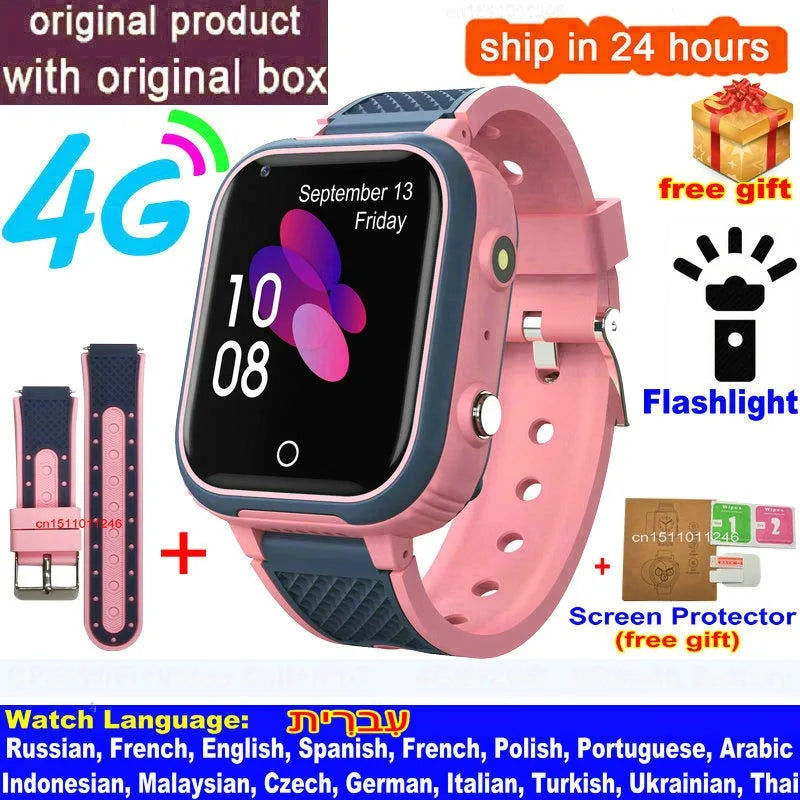 Peace of Mind on Their Wrist — 4G Kids Smart Watch, GPS Tracker, Video Calling & SOS