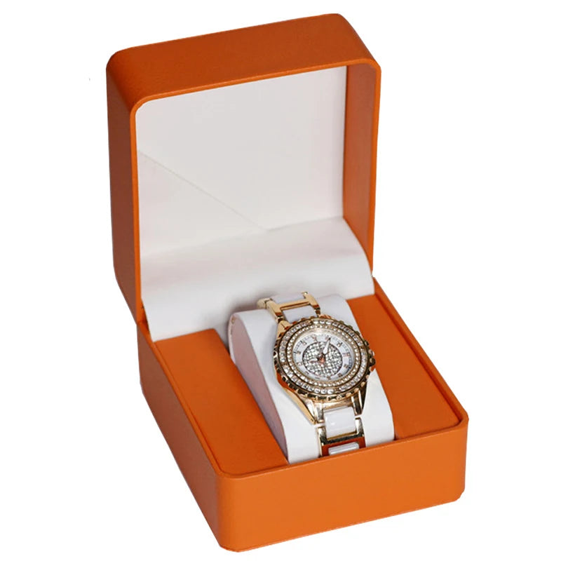Single Watch Gift Box — PU Leather Display Case with Pillow Cushion Perfect for Gifting! [Colour Options]
