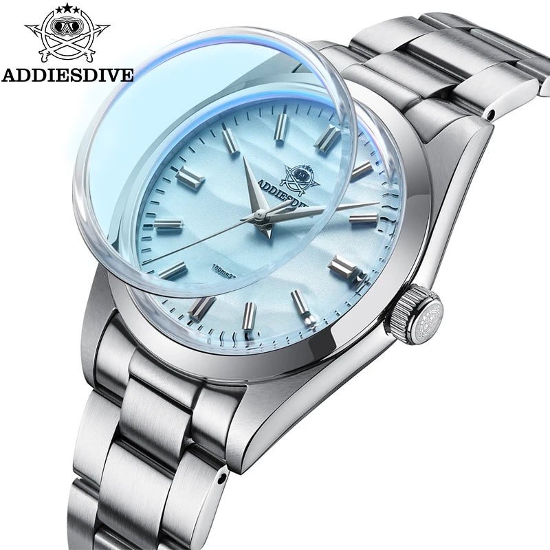 Sand Dial, Beautiful and Trending — ADDIESDIVE AD2030 Quartz Diver, 100M, [Colour and Dial Options]