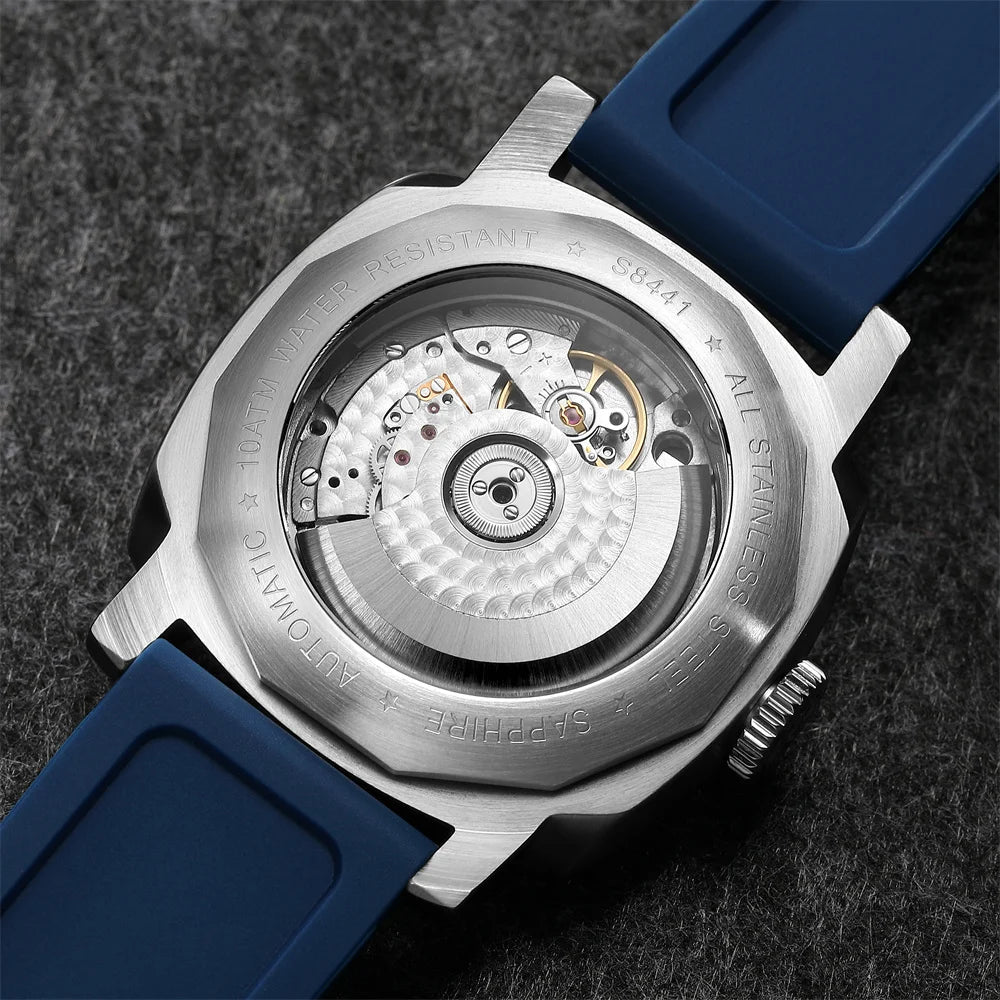 Stand Out SEAKOSS GMT Super Luminous Diving Automatic Mechanical Watch Men 10ATM 1963 Seagull ST2557 Movement Calendar Sapphire Wristwatch [Colour Choices)