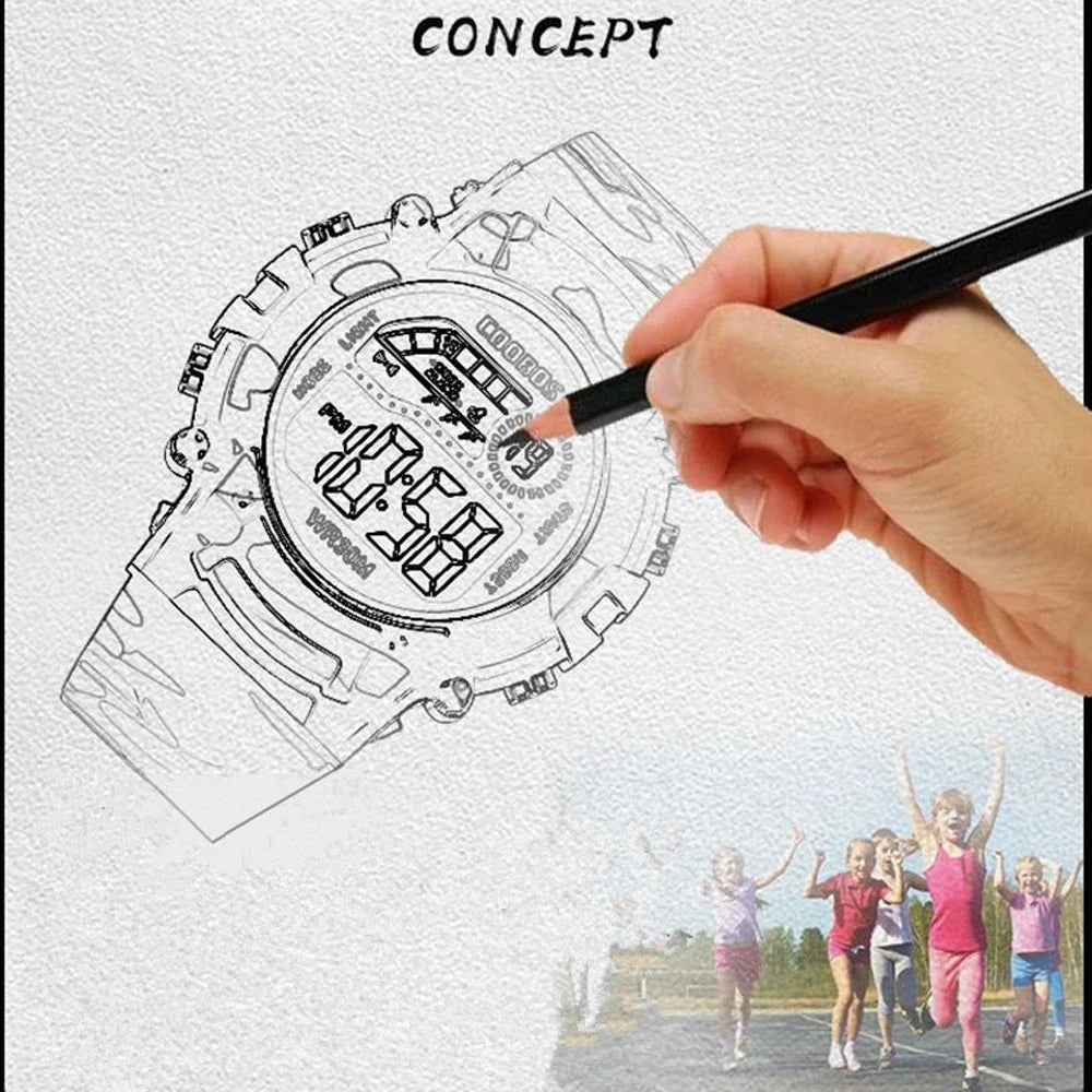 Ready for Anything — Fun Sports Digital Watch for Kids Boys & Girls [Multiple Colour Choices]