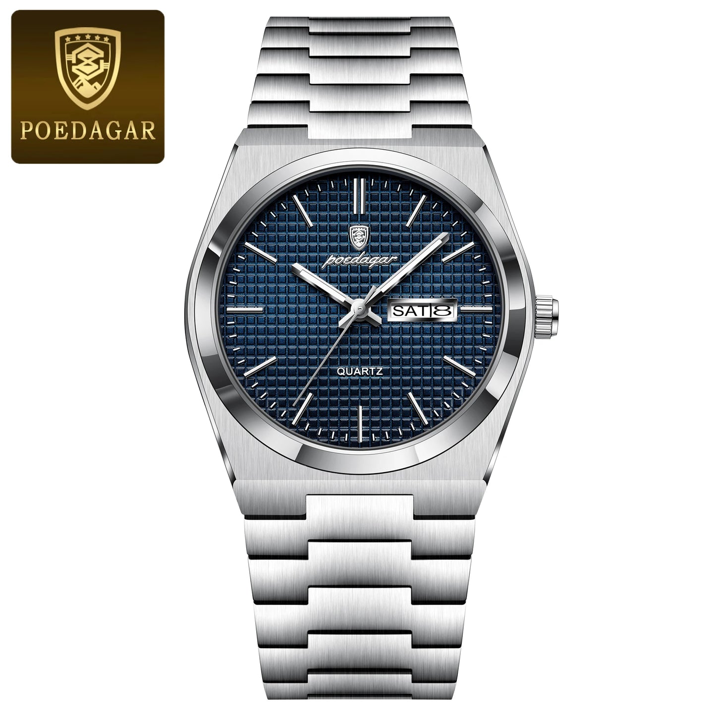 POEDAGAR Integrated Bracelet Watch — Cushion Case, Sport-Elegant Style [Multiple Colour & Dial Options]