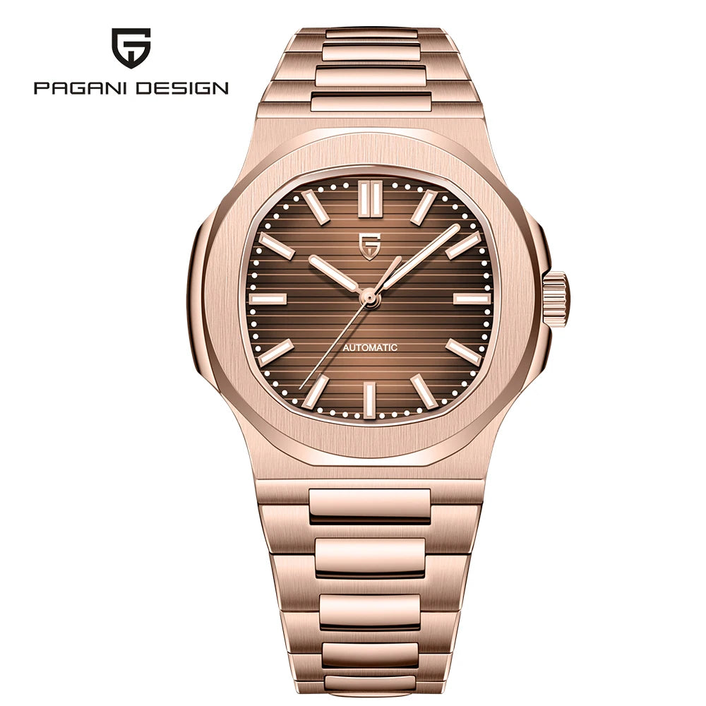 Pagani Design PD-1728 — Yacht Board Dial Fashion Watch, Automatic, 100M Water Resistant [Silver / Gold Colour Options]