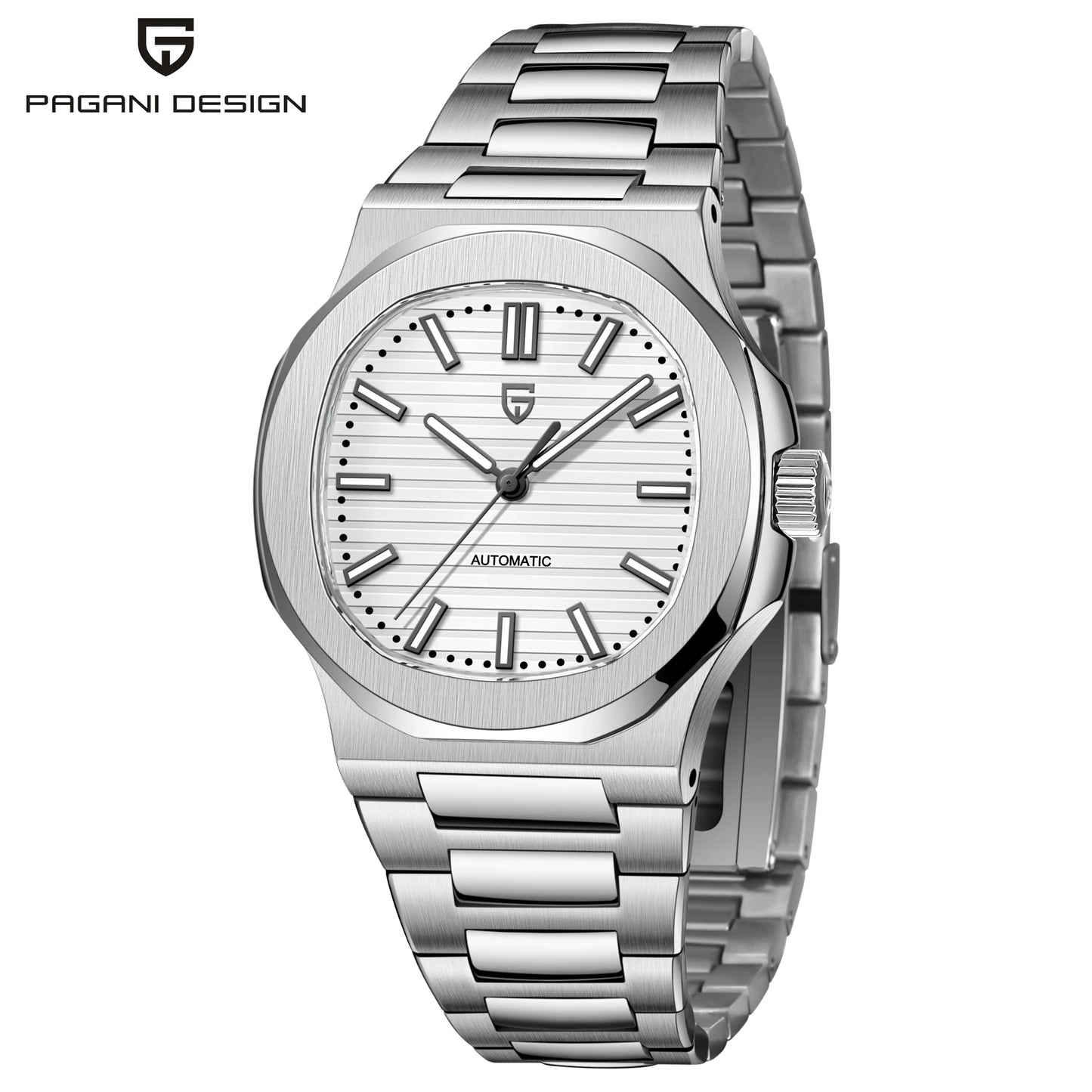 Pagani Design PD-1728 — Yacht Board Dial Fashion Watch, Automatic, 100M Water Resistant [Silver / Gold Colour Options]