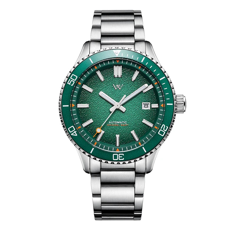 Welly Merck WM046 — Automatic Dive Watch, Miyota 8215, Sapphire Crystal, 200m Waterproof [Colour Options]