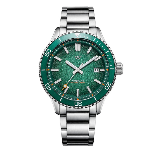 Welly Merck WM046 — Automatic Dive Watch, Miyota 8215, Sapphire Crystal, 200m Waterproof [Colour Options]