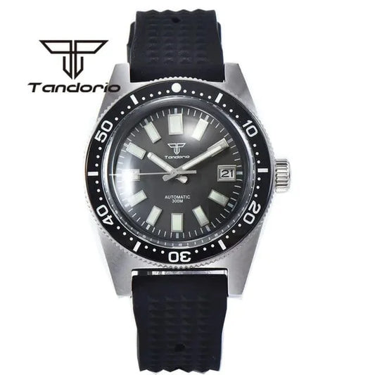Tandorio 62MAS Tribute Watch — Automatic Diver Watch, Domed Sapphire Crystal [Multiple Strap & Dial Options]