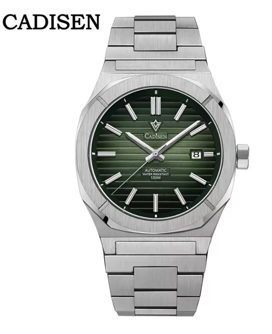 Cadisen C8200 — German-Designed Automatic Watch, Octagonal Case, Genuine Miyota Movement, Sapphire Crystal