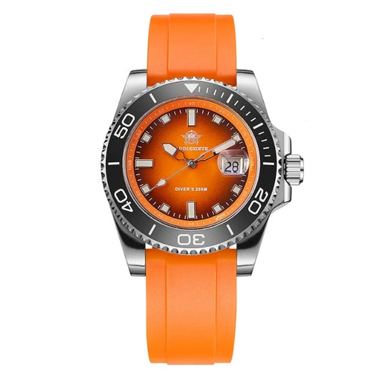 Super Striking ADDIESDIVE AD2089 — Gradient Dial Diver Watch, 200m Waterproof [Multiple Strap & Colour Options]