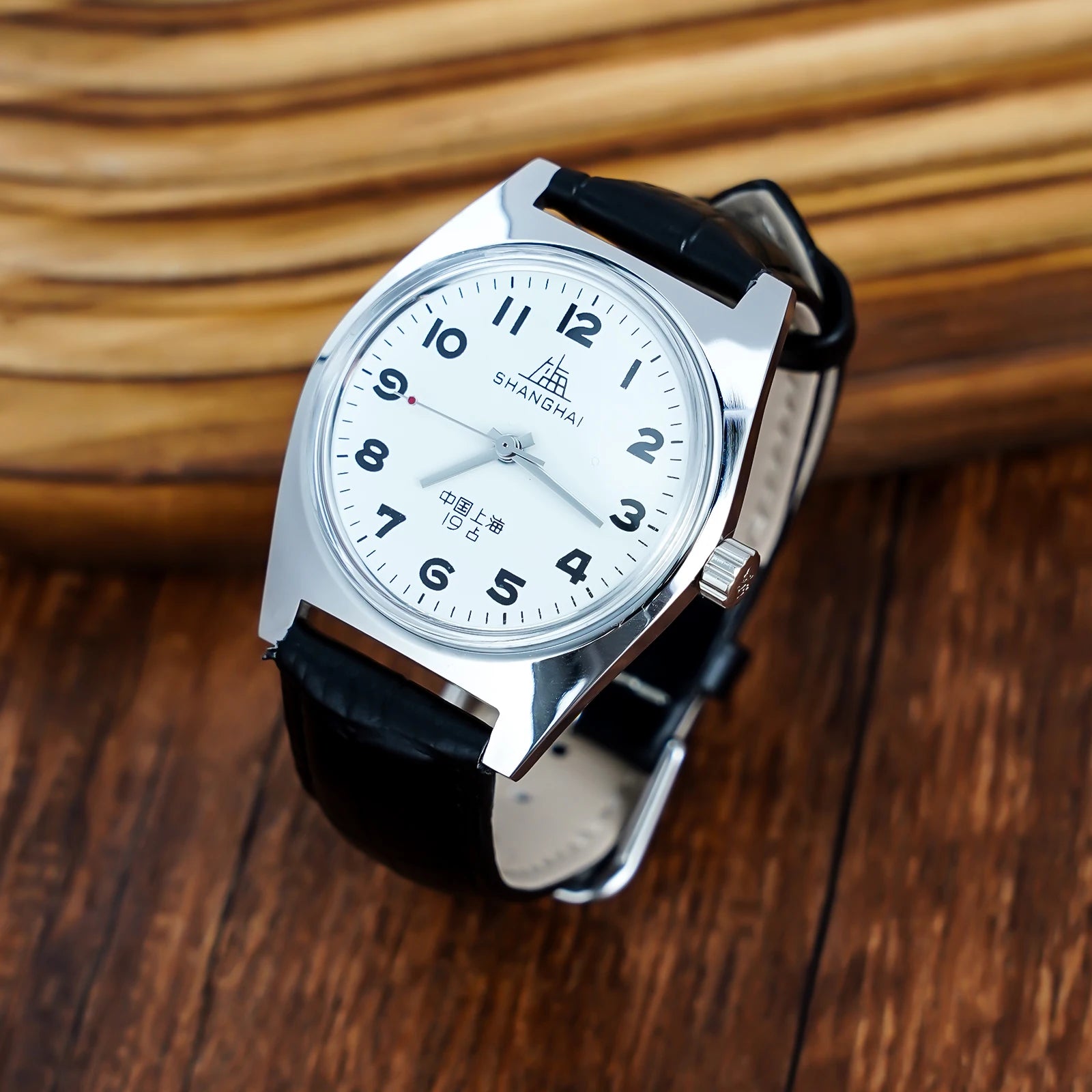 Vintage-Inspired Shanghai 7120 Watch 36Mm - Mechanical Men'S Wristwatch for Collectors & Watch Enthusiasts