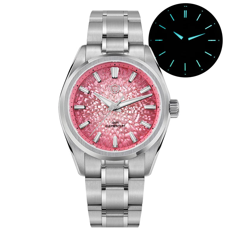 WD0003C New Ice Crystal Titanium Dial Luxury Watch VH31 Movement Sapphire Crystal 100M Waterproof Men'S Quartz Watch