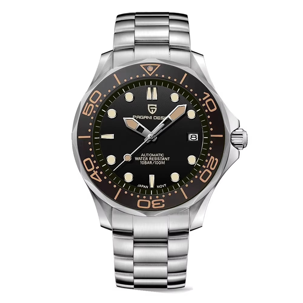Men Watches 2026 New 007 Retro Luxury Automatic Watch for Men Mechanical Wristwatch Men Stainless Steel Waterproof