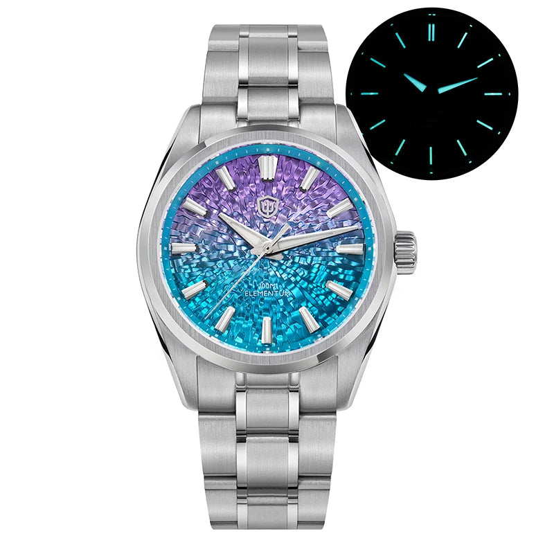 WD0003C New Ice Crystal Titanium Dial Luxury Watch VH31 Movement Sapphire Crystal 100M Waterproof Men'S Quartz Watch