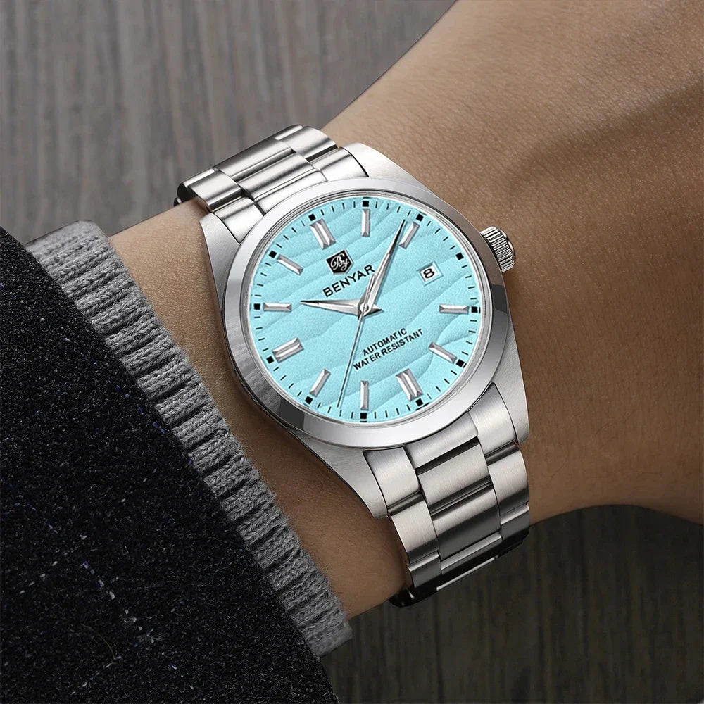 2024 Sand Road Hot Selling 40MM Mechanical Watch 316L Stainless Steel 50M Waterproof Men'S Z Automatic Mechanical Watch