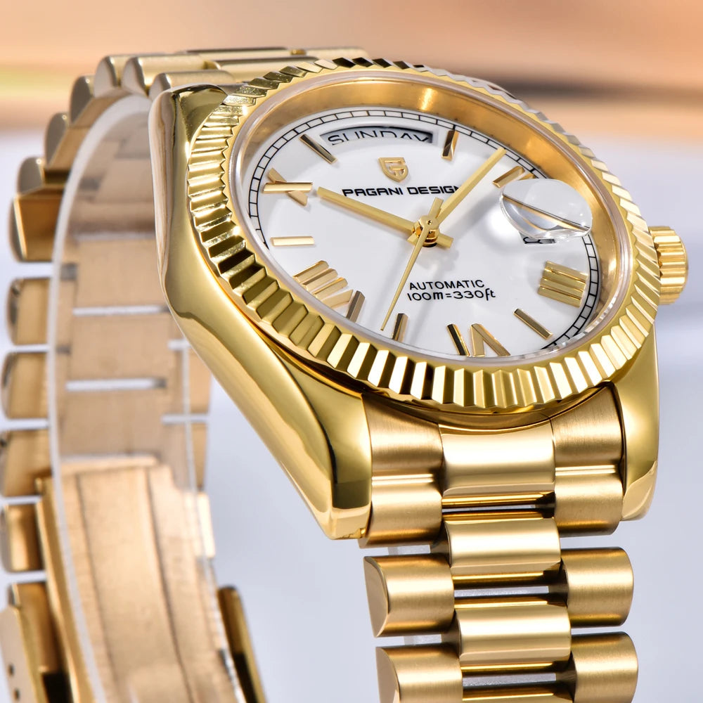2026 New  DD36 Men'S Watches Gold Luxury Automatic Watch Men Mechanical Wristwatch Man Waterproof AR Sapphire Date