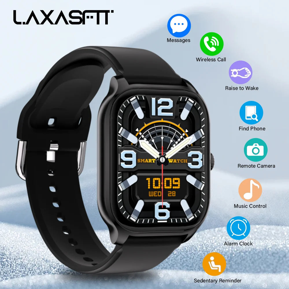 H9 Smart Watch Men Women Sports Fitness Tracker 2.01 Inch HD Screen Bluetooth Talking Smart Watch for Android IOS