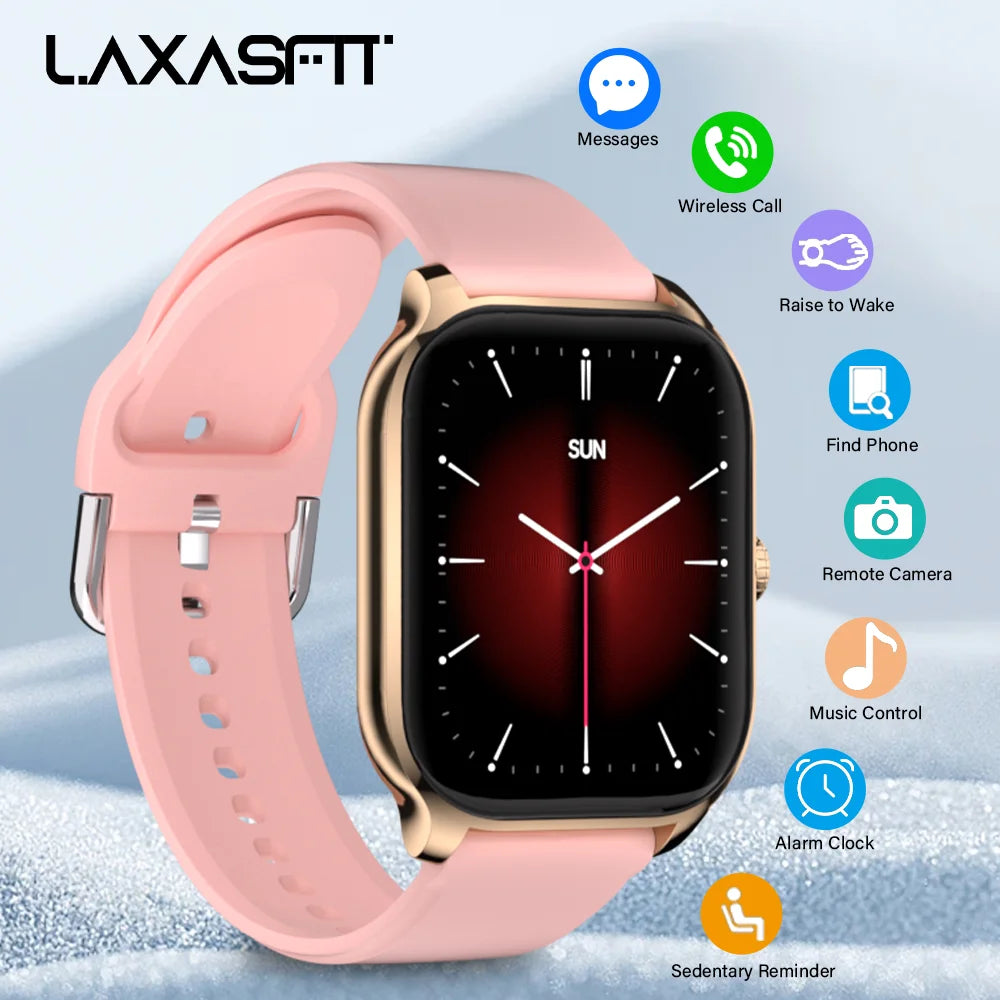 H9 Smart Watch Men Women Sports Fitness Tracker 2.01 Inch HD Screen Bluetooth Talking Smart Watch for Android IOS