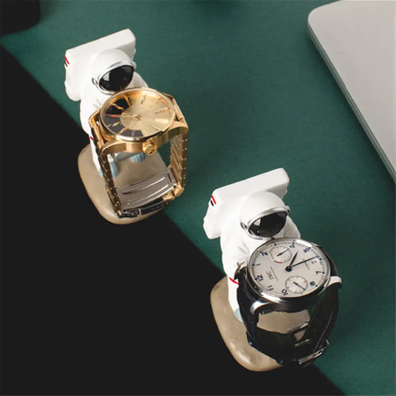 New Watch Holder Astronaut Watch Resin Crafts Watch Storage Box Case Fashion Watch Display Box Living Room Decorations