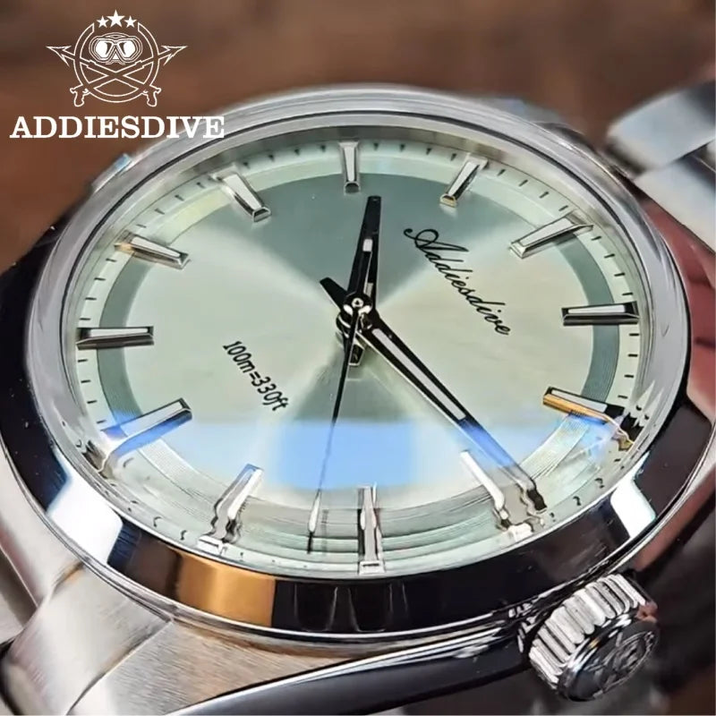 AD2066 Men'S Luxury Watch VH31 10Bar Waterproof BGW9 Super Luminous 316L Stainless Steel Reloj Hombre Quartz Watches