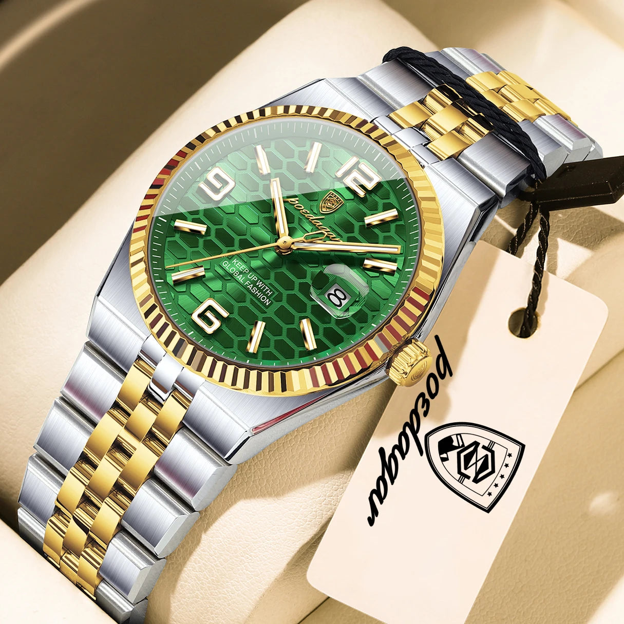 Casual Women'S Watches Luxury Stainless Steel Date Watch for Woman Luminous Waterproof Quartz Fashion Ladies Wristwatch