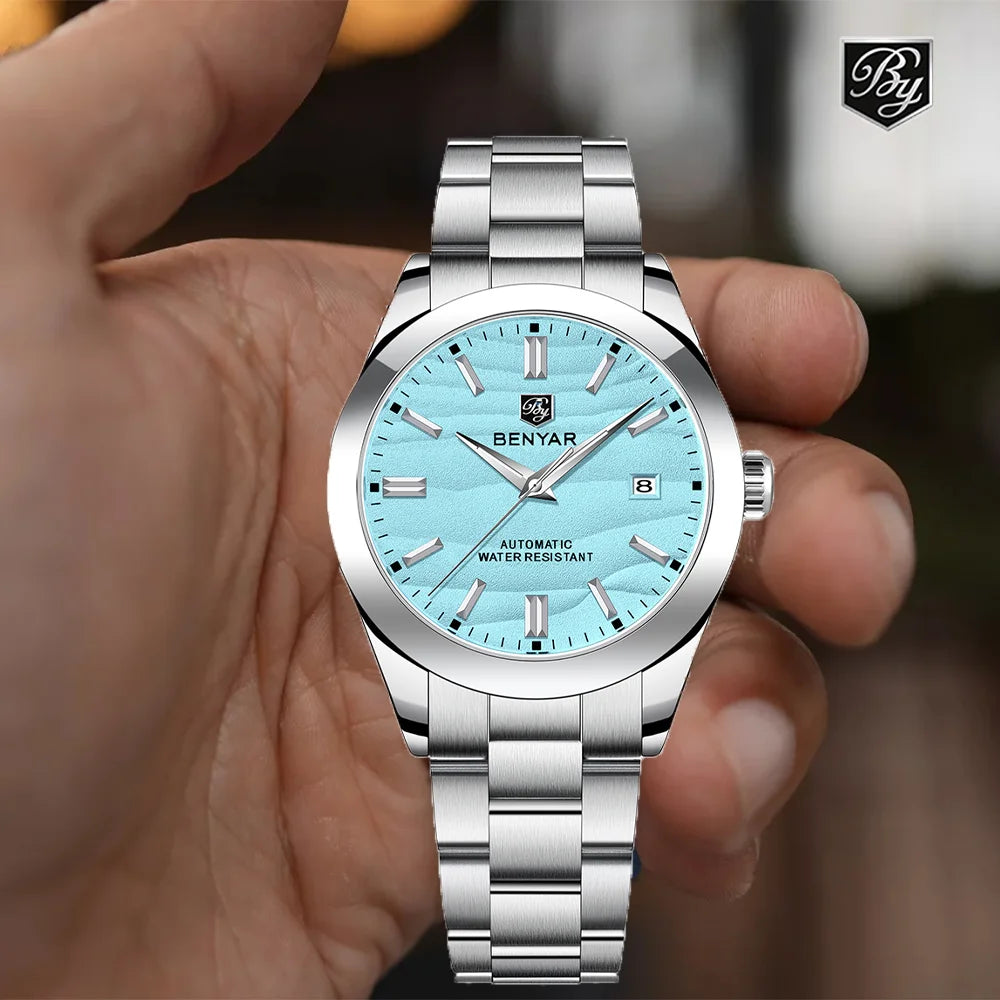 2024 Sand Road Hot Selling 40MM Mechanical Watch 316L Stainless Steel 50M Waterproof Men'S Z Automatic Mechanical Watch