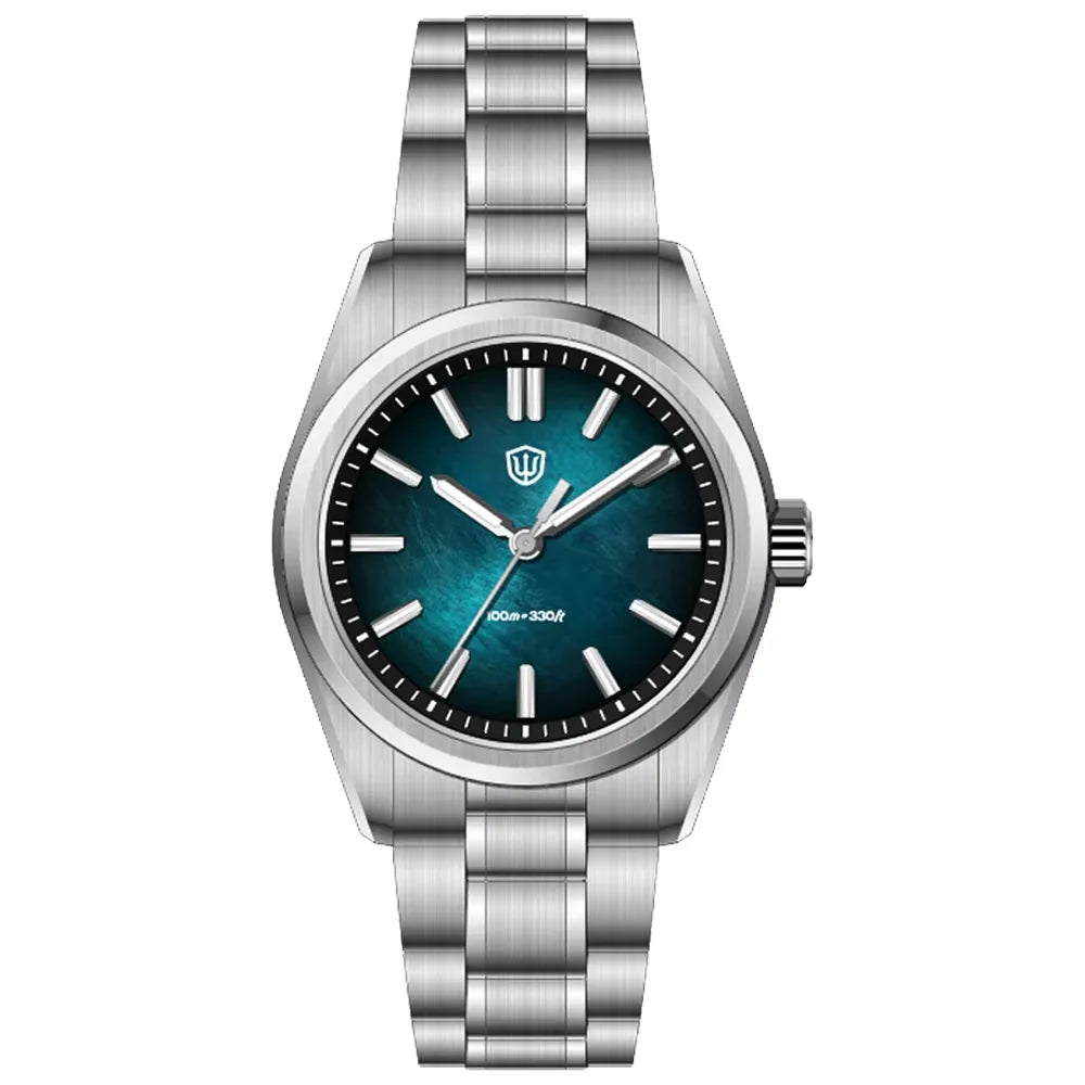 WD0003B Original Design Aventurine Dial Men Watch VH31 Sweep Seconds Quartz Movement 36Mm Watches Luminous Waterproof