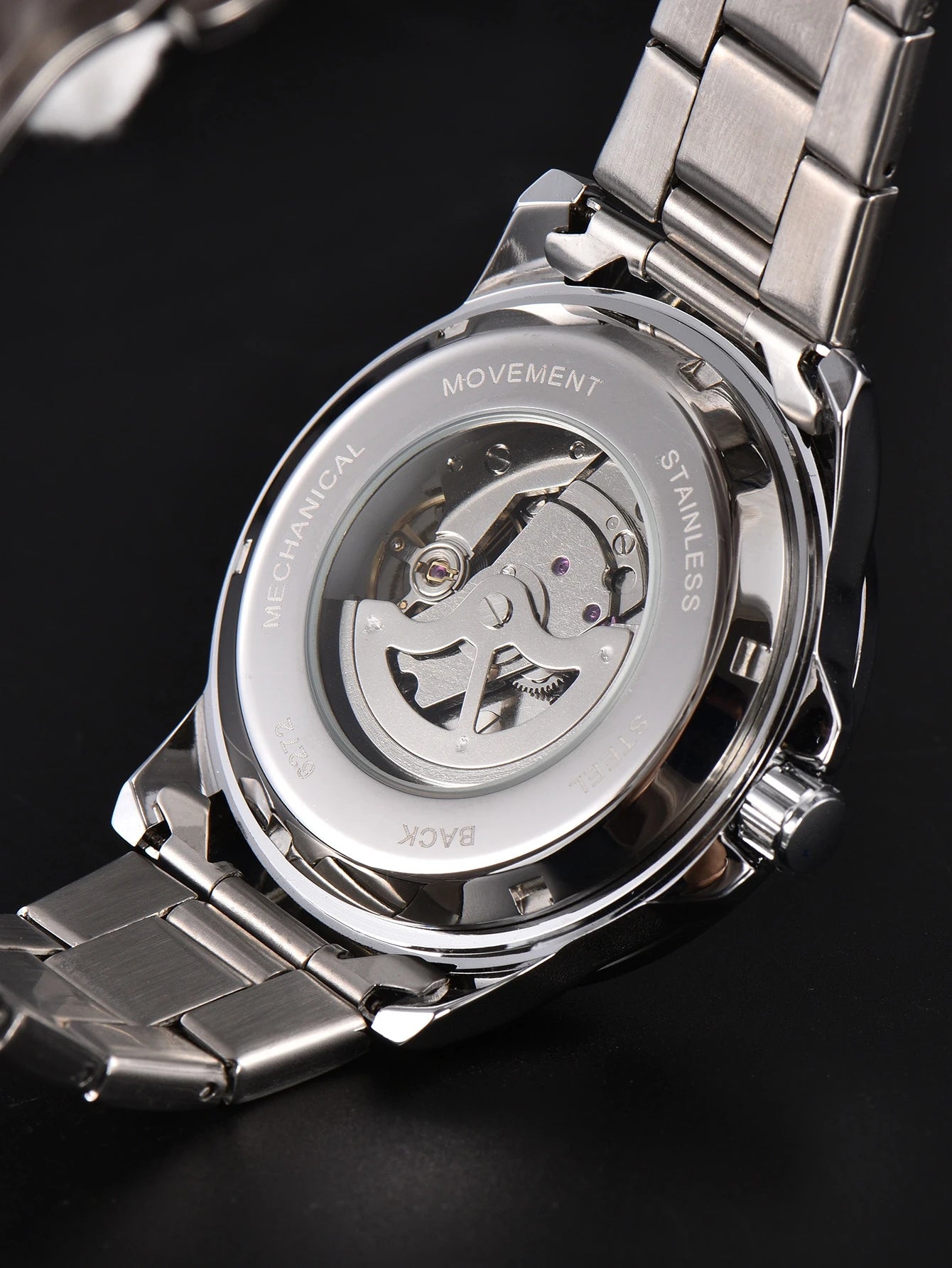 Automatic Watch Business Minimalist Modern Style Date Mechanical Watches Stainless Steel Waterproof Luminous Mens Watch Men Gift