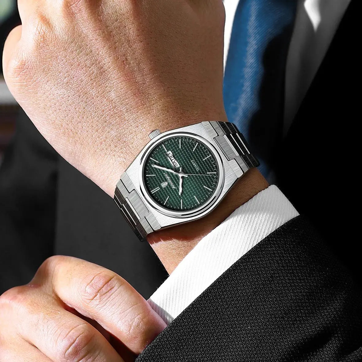 Luxury Original Man Watch Waterproof Stainless Steel Luminous Men'S Wristwatch Date Week Quartz Fashion Watches for Men