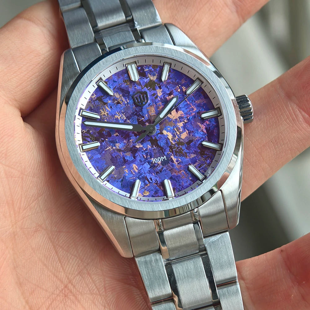 WD0003C New Ice Crystal Titanium Dial Luxury Watch VH31 Movement Sapphire Crystal 100M Waterproof Men'S Quartz Watch