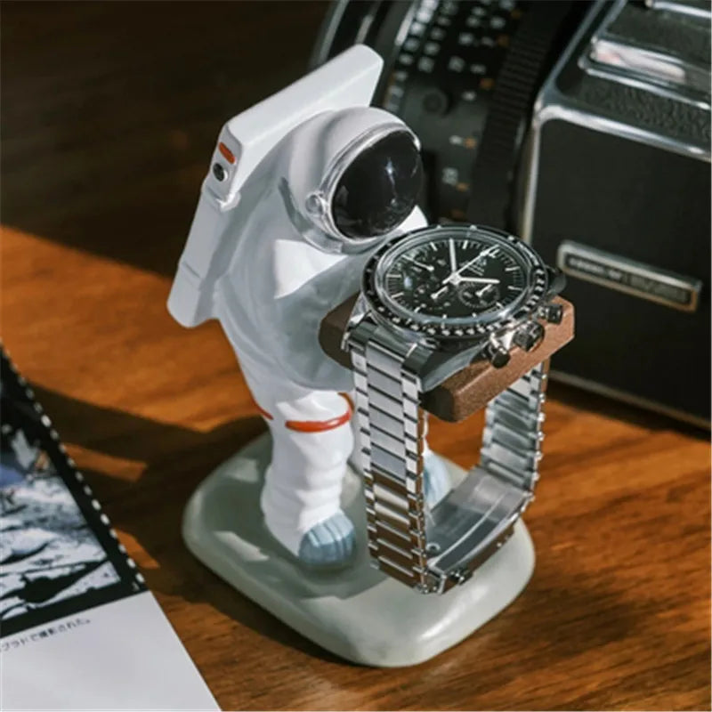 New Watch Holder Astronaut Watch Resin Crafts Watch Storage Box Case Fashion Watch Display Box Living Room Decorations