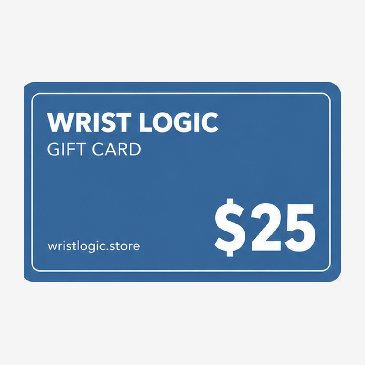 Wrist Logic $25 watch gift card, steel blue