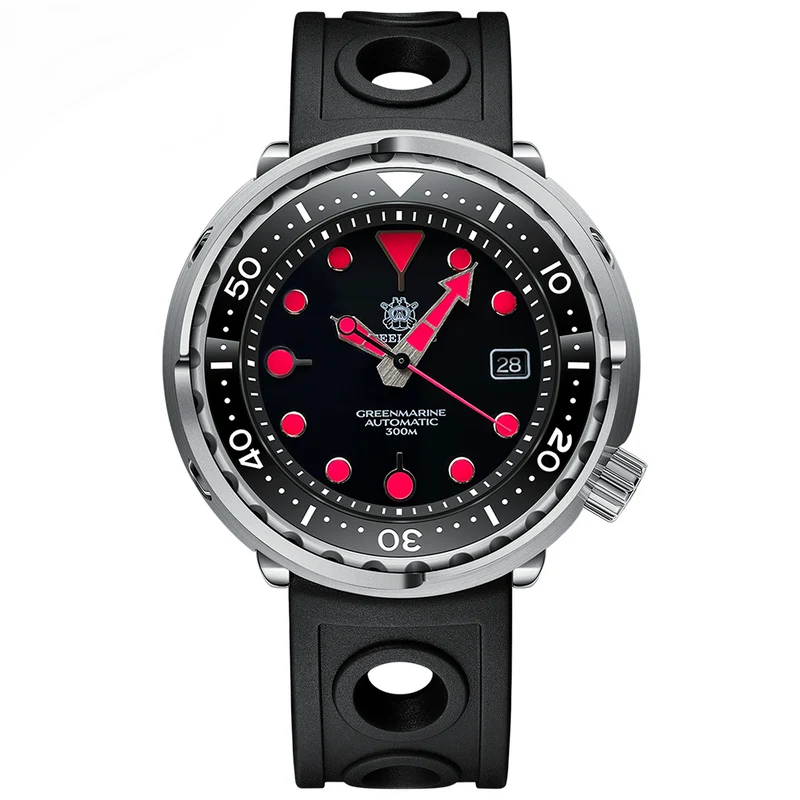 Bold Colour Statement — STEELDIVE SD1975T Upgraded Dial Automatic Shrouded Diver, Ceramic Bezel, 300M Water Resistant [Colour Options & Strap]